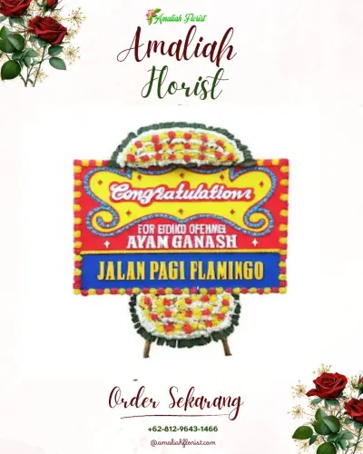 Bunga Papan Congratulation di Rumah Duka Khatulistiwa